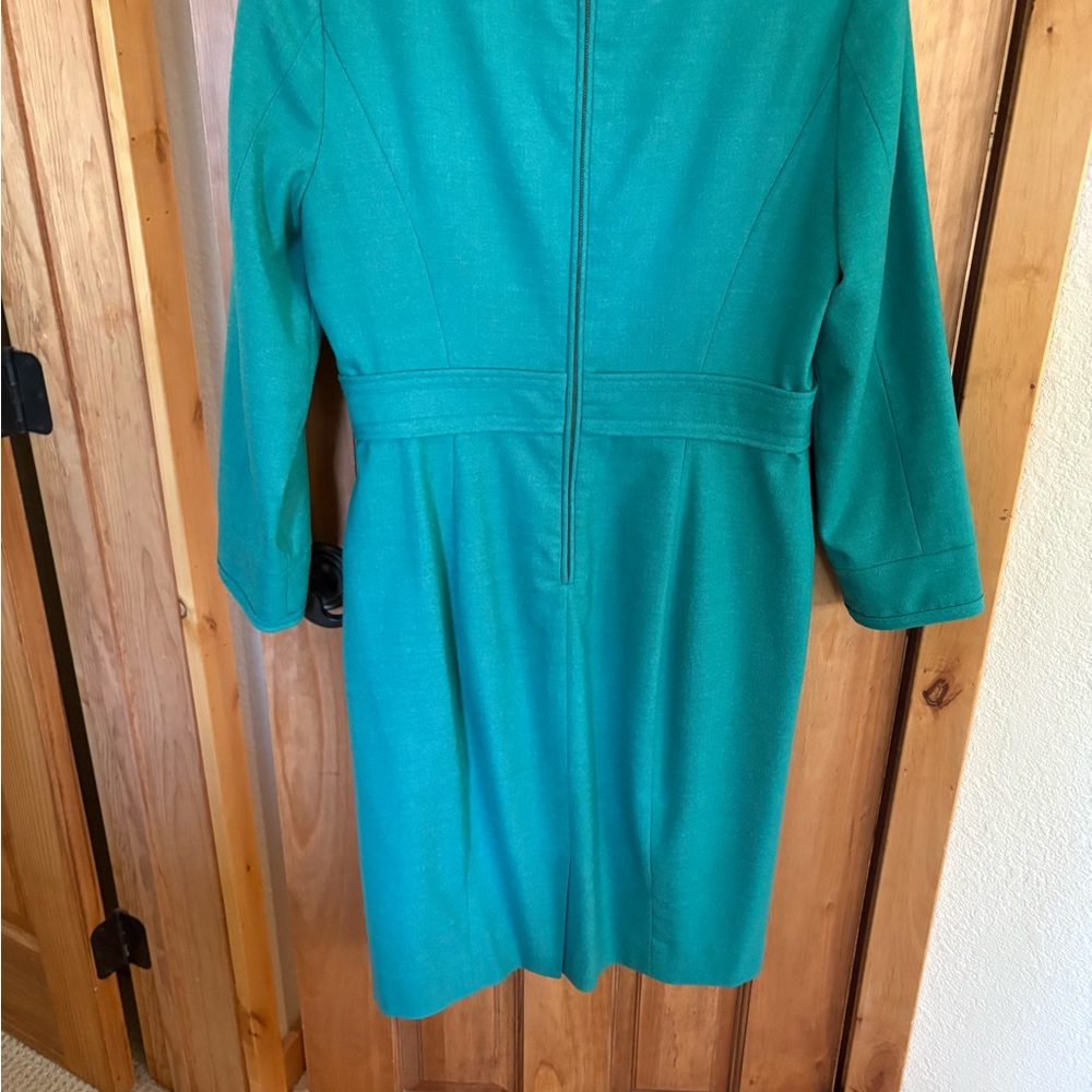 J. Crew Clea Dress in green, women’s size 10 - Picture 6 of 7